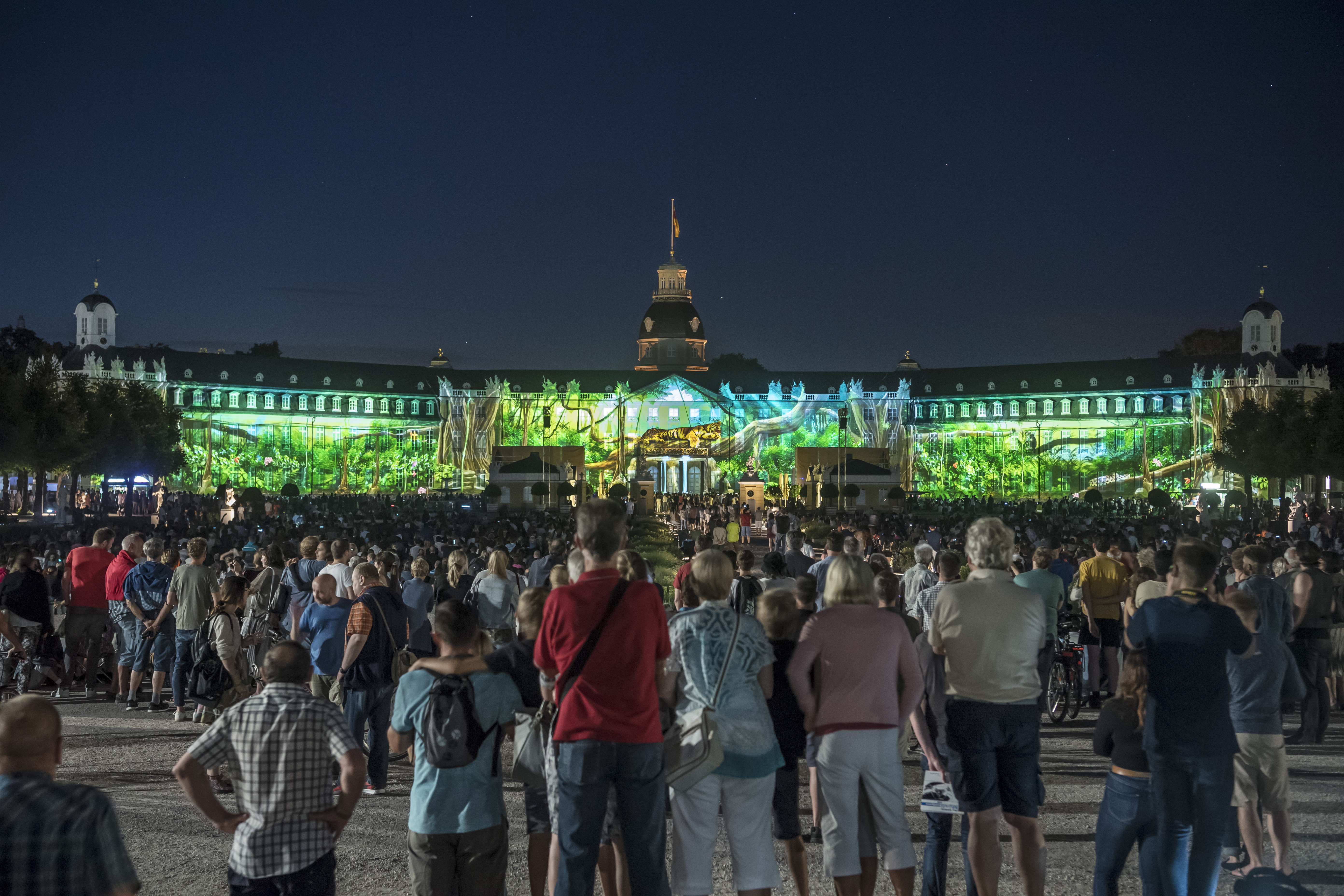 Dschungellandschaft auf dem Karlsruher Schloss