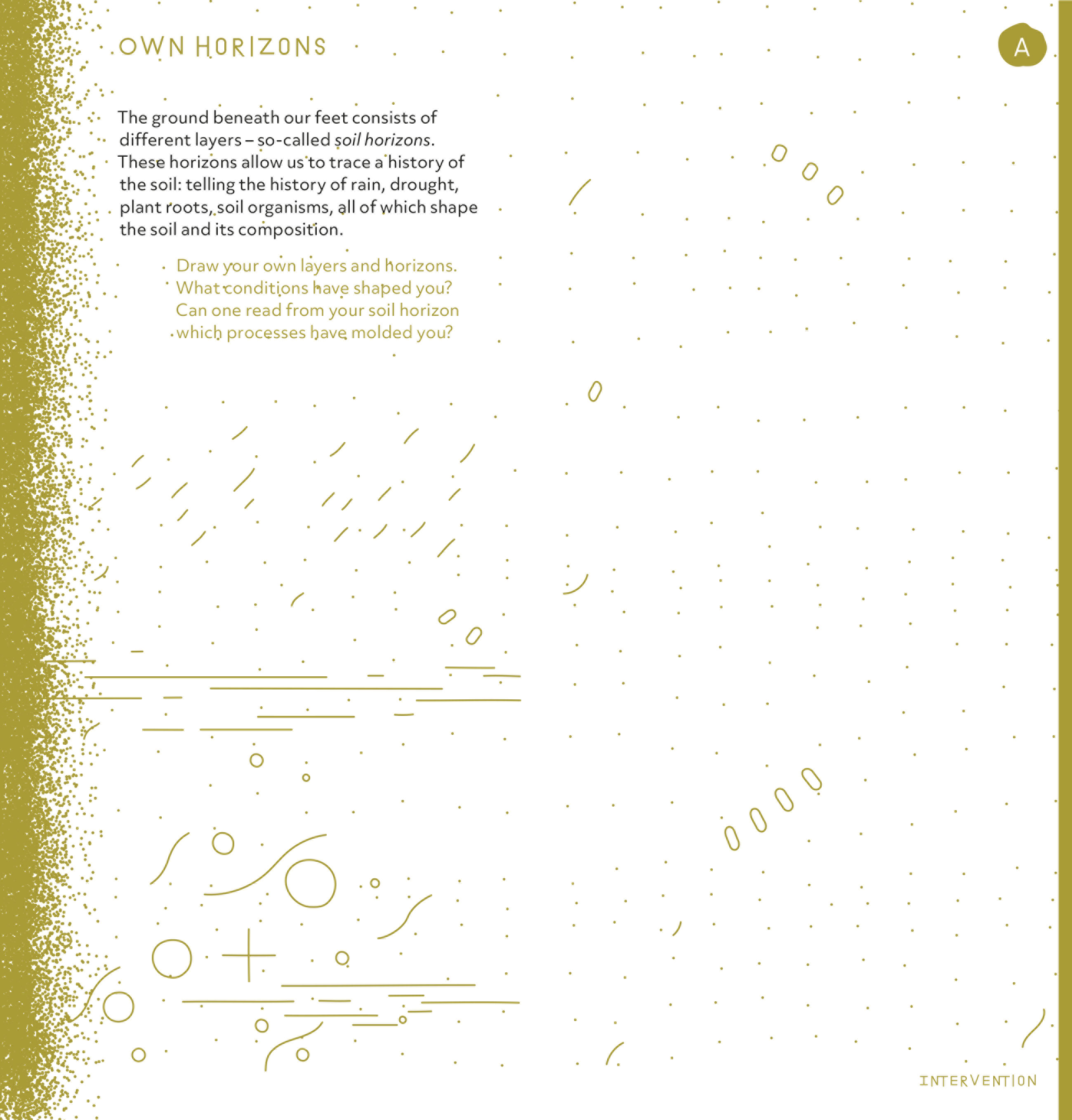 Page view of the Critical Zones exhibition brochure