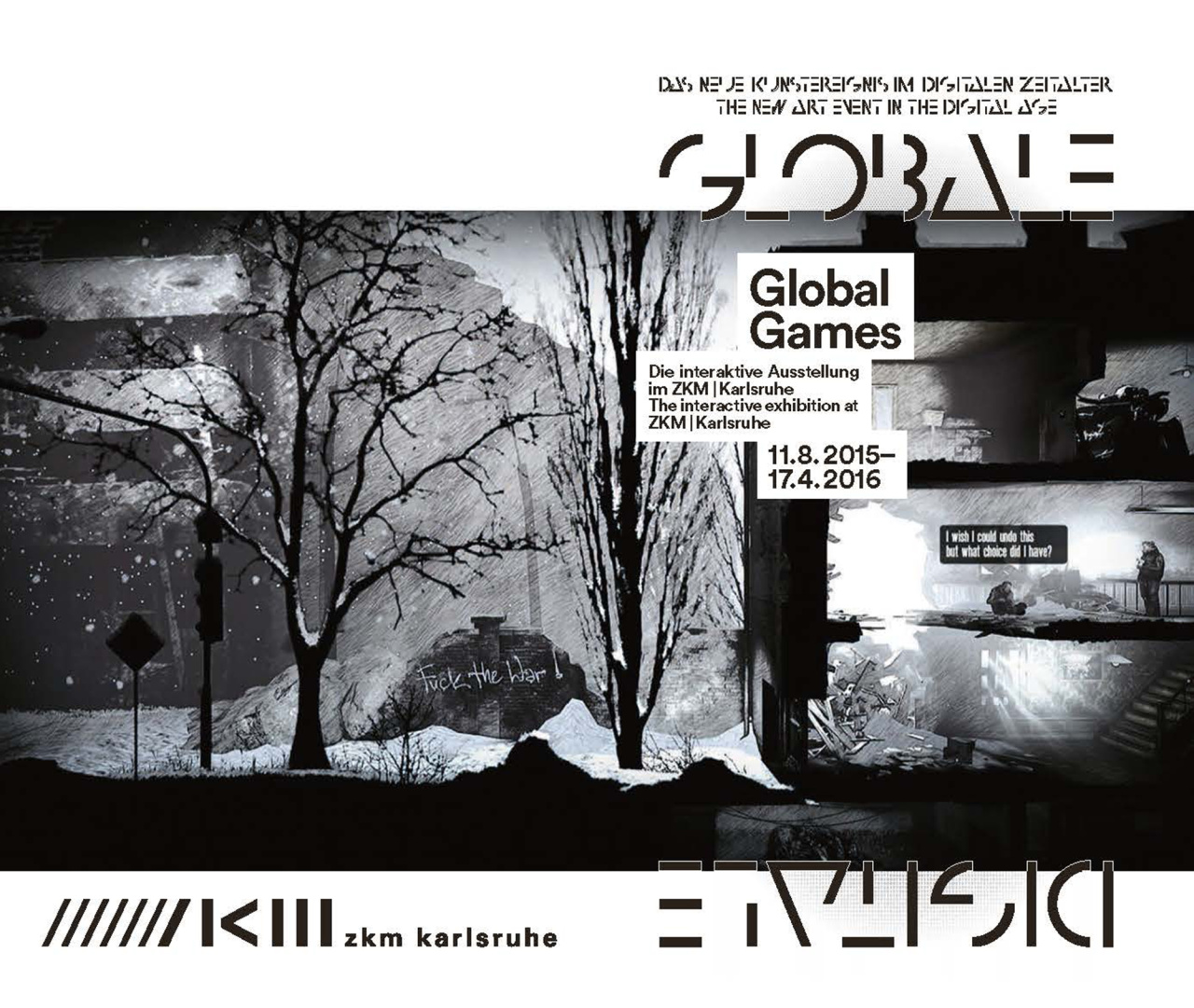 Cover of the leaflet for the exhbition »Global Games«