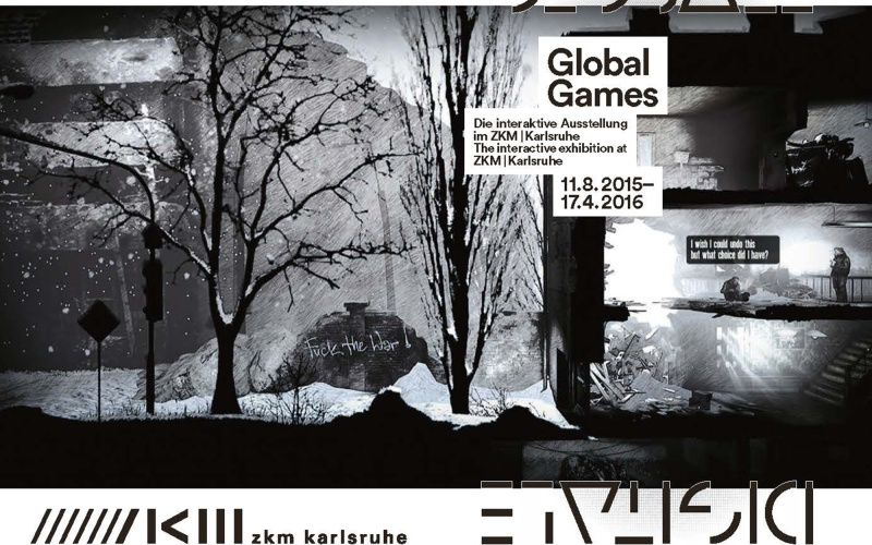 Cover des Faltblatts zur Ausstellung »Global Games«